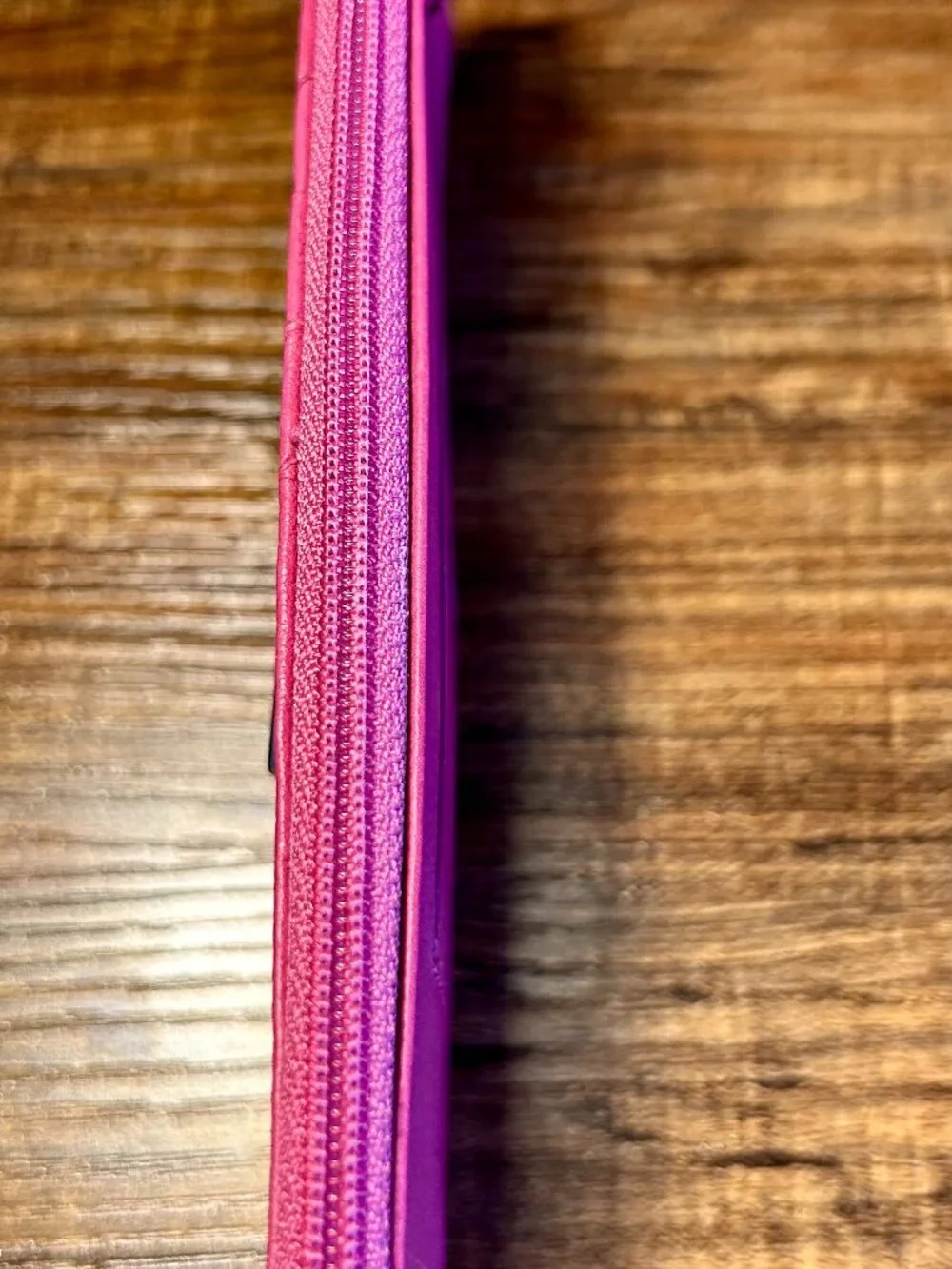 Lodis Julia Pink Leather Zip card Wallet